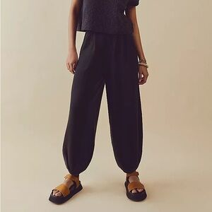 FO Beach Black Wide-Leg Pants